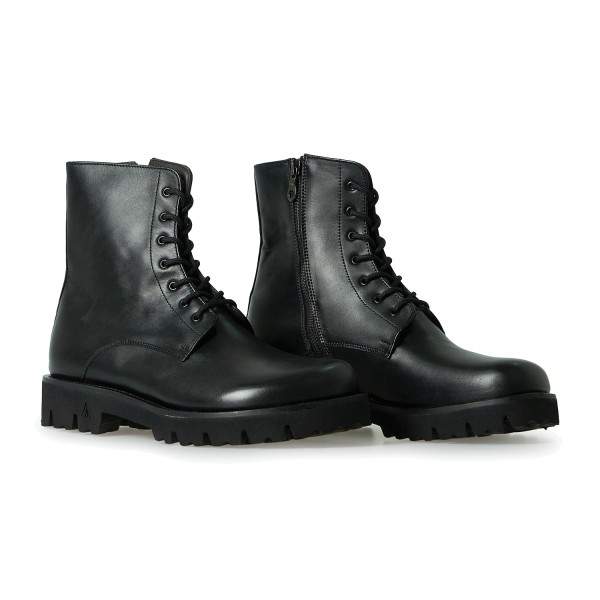 Morgillo - Stivaletto nero in pelle con full zip per uomo | 911/13 freddie