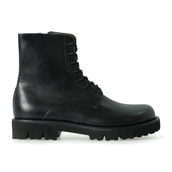 Morgillo - Stivaletto nero in pelle con full zip per uomo | 911/13 freddie