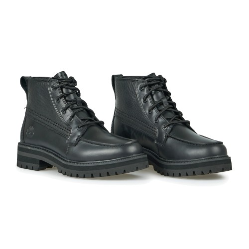 Timberland - Stivaletto nero in pelle con lacci per uomo | tb0a2muq w02 nero 2