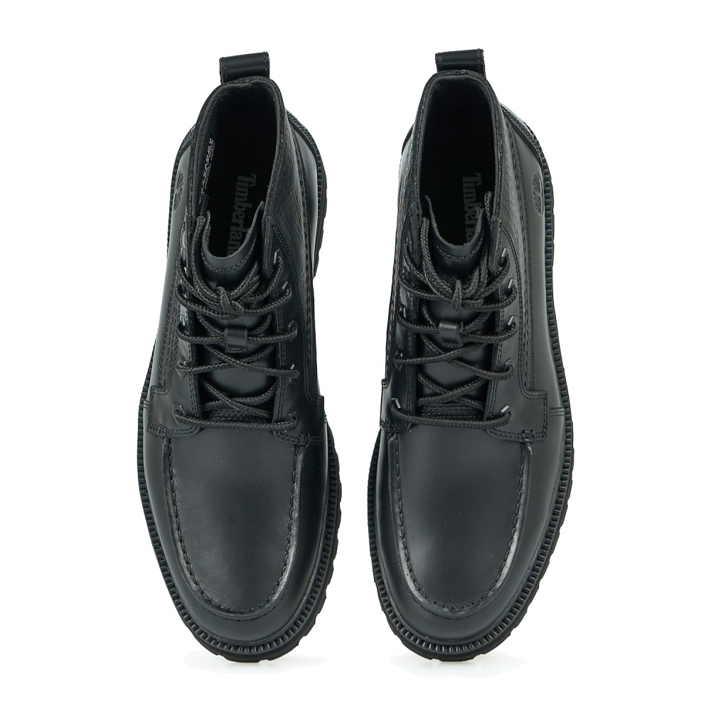 Timberland - Stivaletto nero in pelle con lacci per uomo | tb0a2muq w02 nero