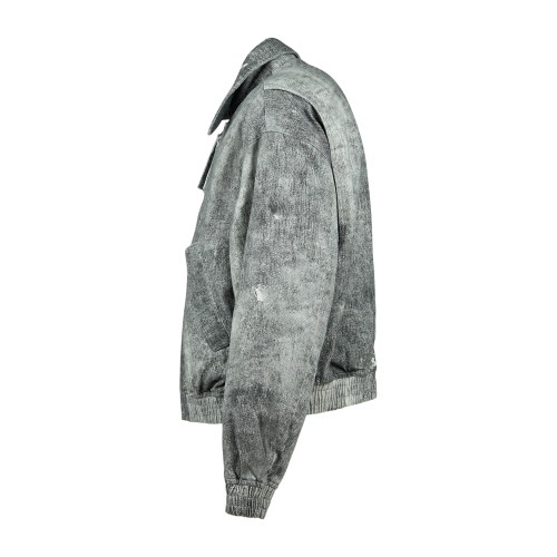 Woodbird - Giubbotto grigio in cotone a fantasia relaxed fit per uomo | 2