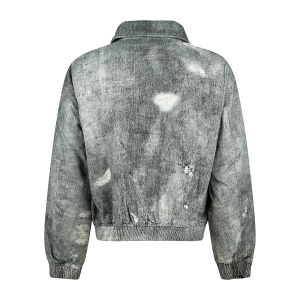 Woodbird - Giubbotto grigio in cotone a fantasia relaxed fit per uomo |