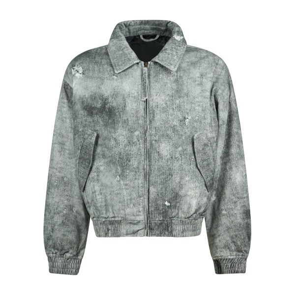 Woodbird - Giubbotto grigio in cotone a fantasia relaxed fit per uomo |