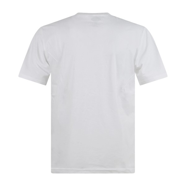 Dickies - T-shirt bianca con stampa logo sul fronte per uomo | dk0a4xdbwhx1