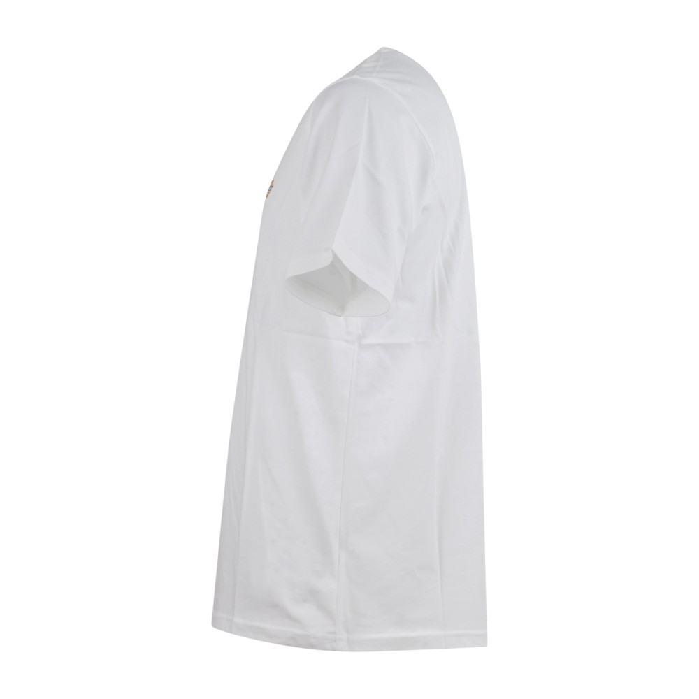Dickies - T-shirt bianca con stampa logo sul fronte per uomo | dk0a4xdbwhx1