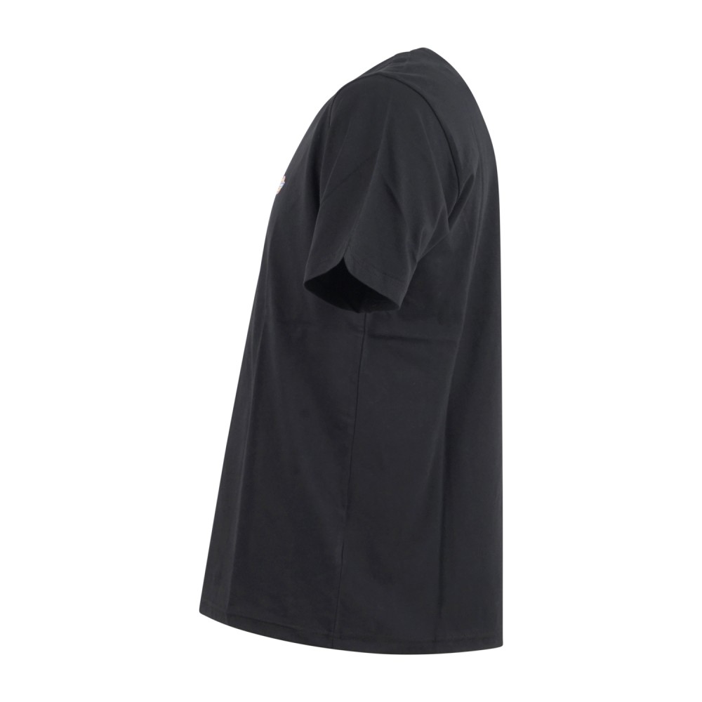 Dickies - T-shirt nera con stampa logo sul fronte per uomo | dk0a4xdbblk1