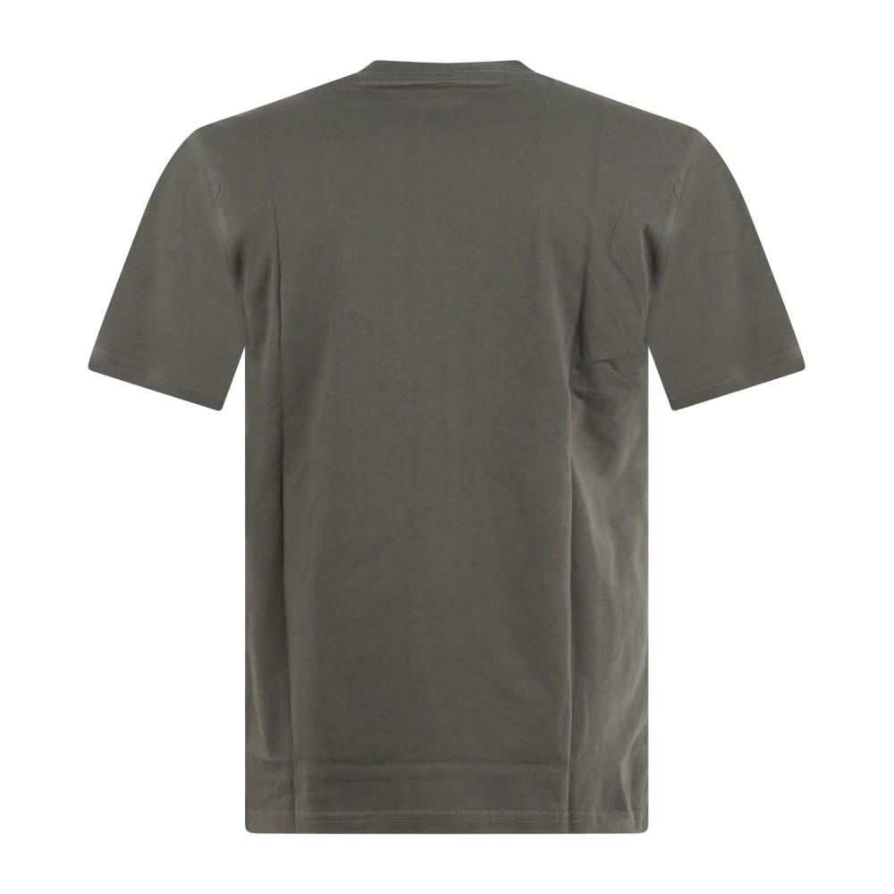 Dickies - T-shirt verde con stampa logo sul fronte per uomo | dk0a4xdbogx1 verde