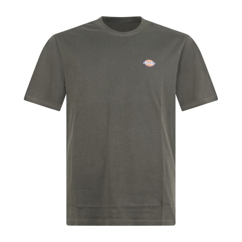 Dickies - T-shirt verde con stampa logo sul fronte per uomo | dk0a4xdbogx1 verde