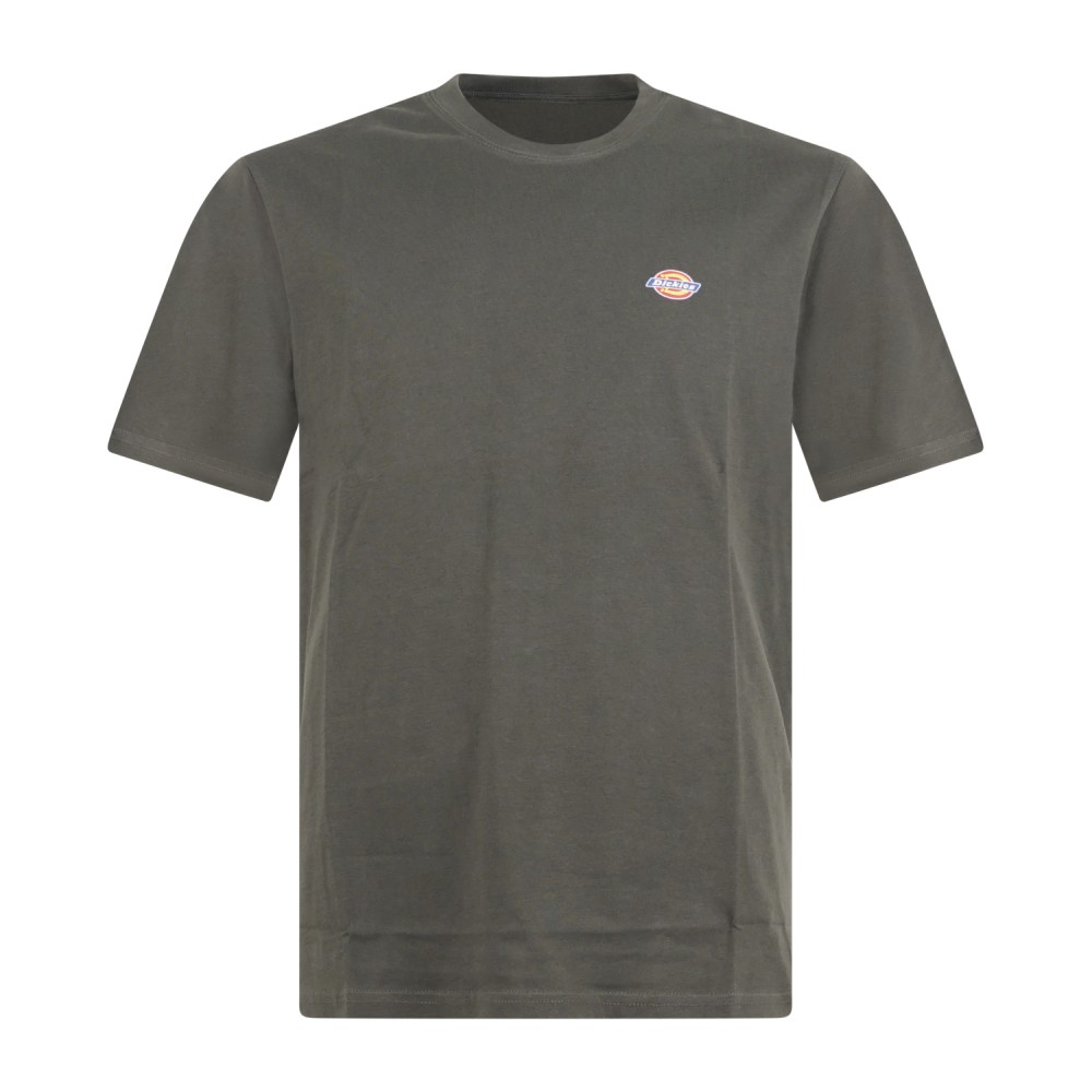 Dickies - T-shirt verde con stampa logo sul fronte per uomo | dk0a4xdbogx1 verde