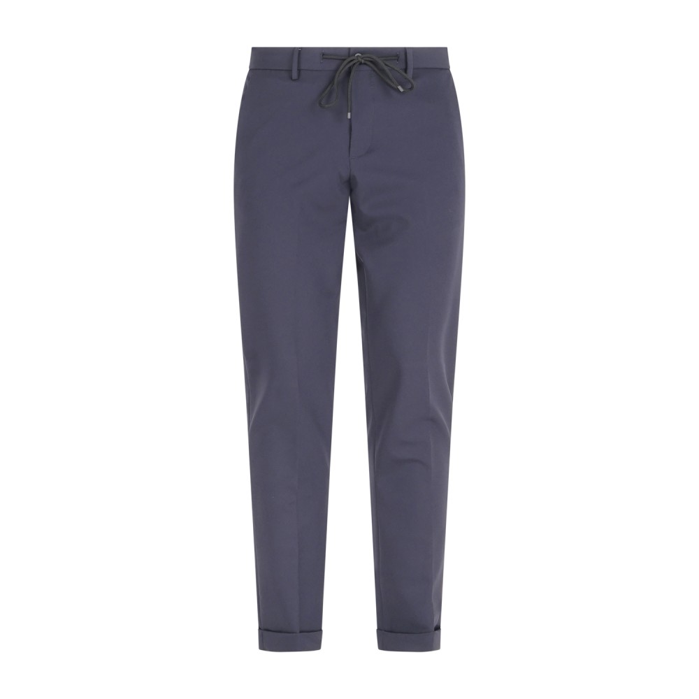 Briglia 1949 - Pantalone blu Montrealp con elastico in vita in tessuto tecnico