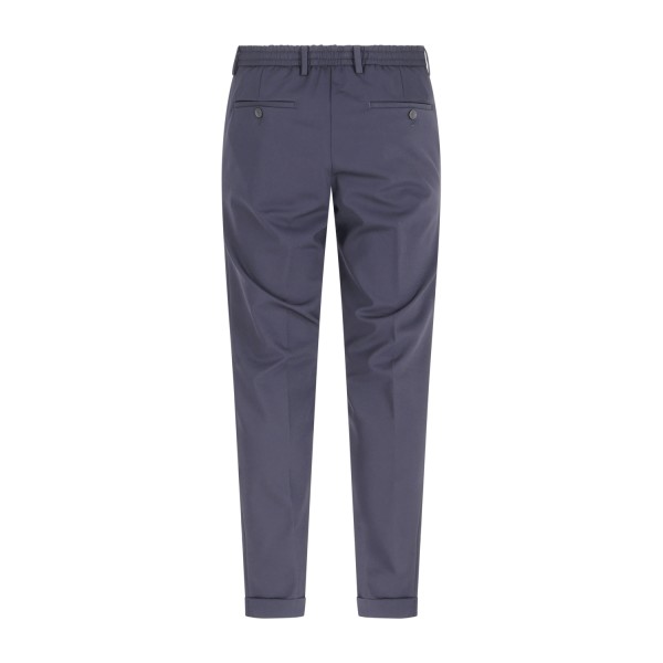 Briglia 1949 - Pantalone blu Montrealp con elastico in vita in tessuto tecnico