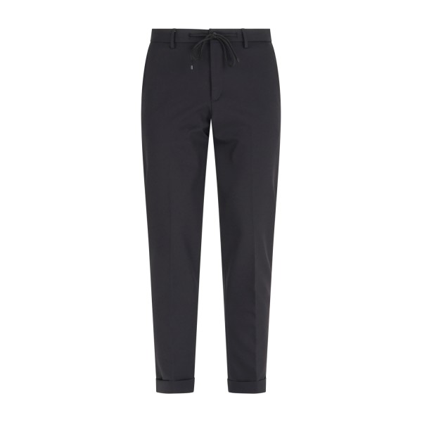Briglia 1949 - Pantalone nero Montrealp con elastico in vita in tessuto tecnico