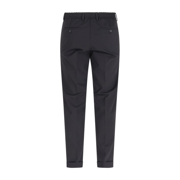 Briglia 1949 - Pantalone nero Montrealp con elastico in vita in tessuto tecnico