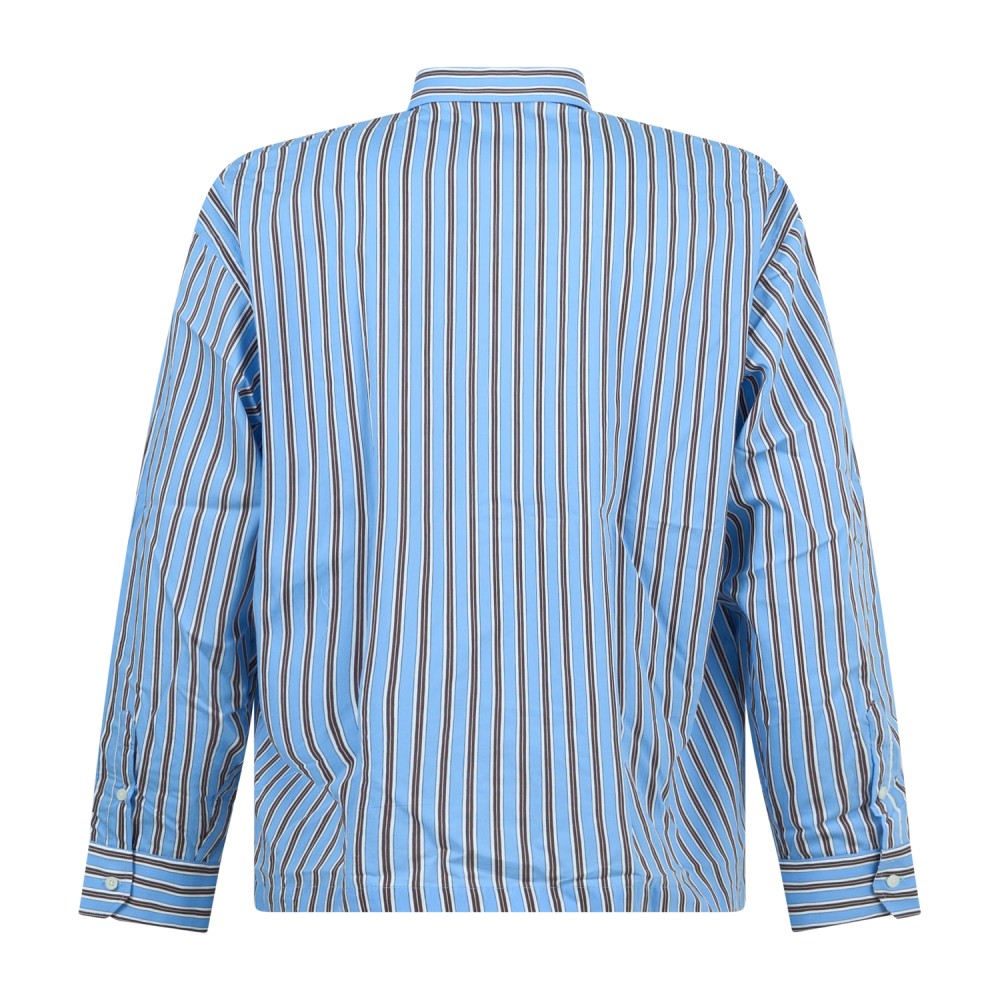 I'm Brian - Camicia celeste a righe con taschino sul petto per uomo | ca3841