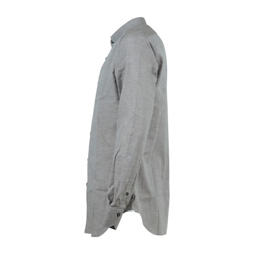 Xacus - Camicia marrone travel shirt in cotone tailor fit per uomo | wf558ml 2