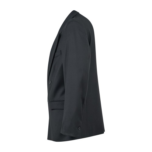 I'm Brian - Giacca nera doppiopetto con rever a lancia per uomo | gia3855 nero 2