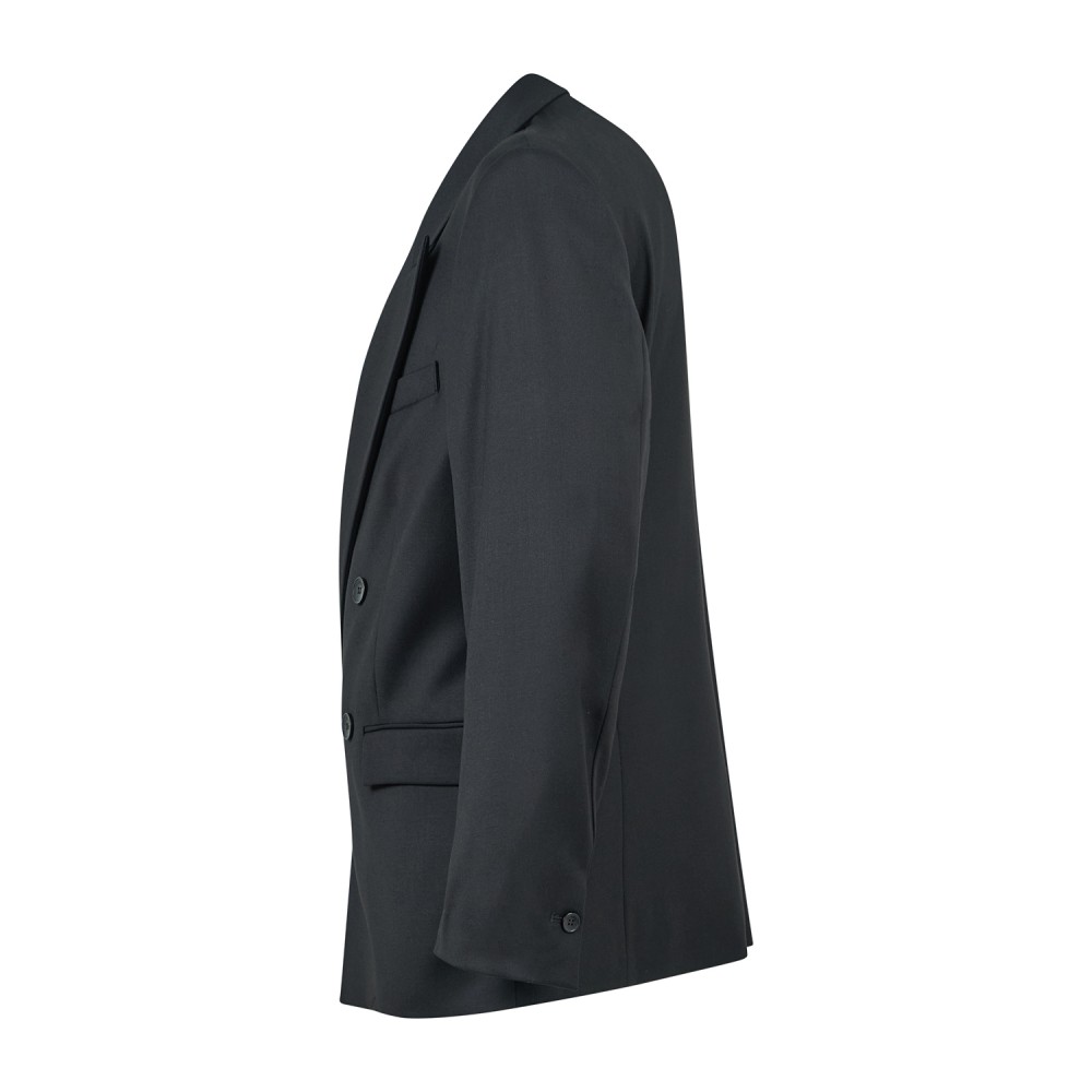I'm Brian - Giacca nera doppiopetto con rever a lancia per uomo | gia3855 nero