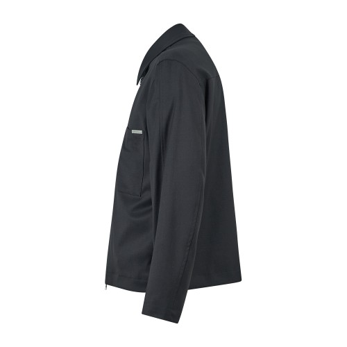 I'm Brian - Giacca overshirt nera con taschino applicato per uomo | giu3870 nero 2