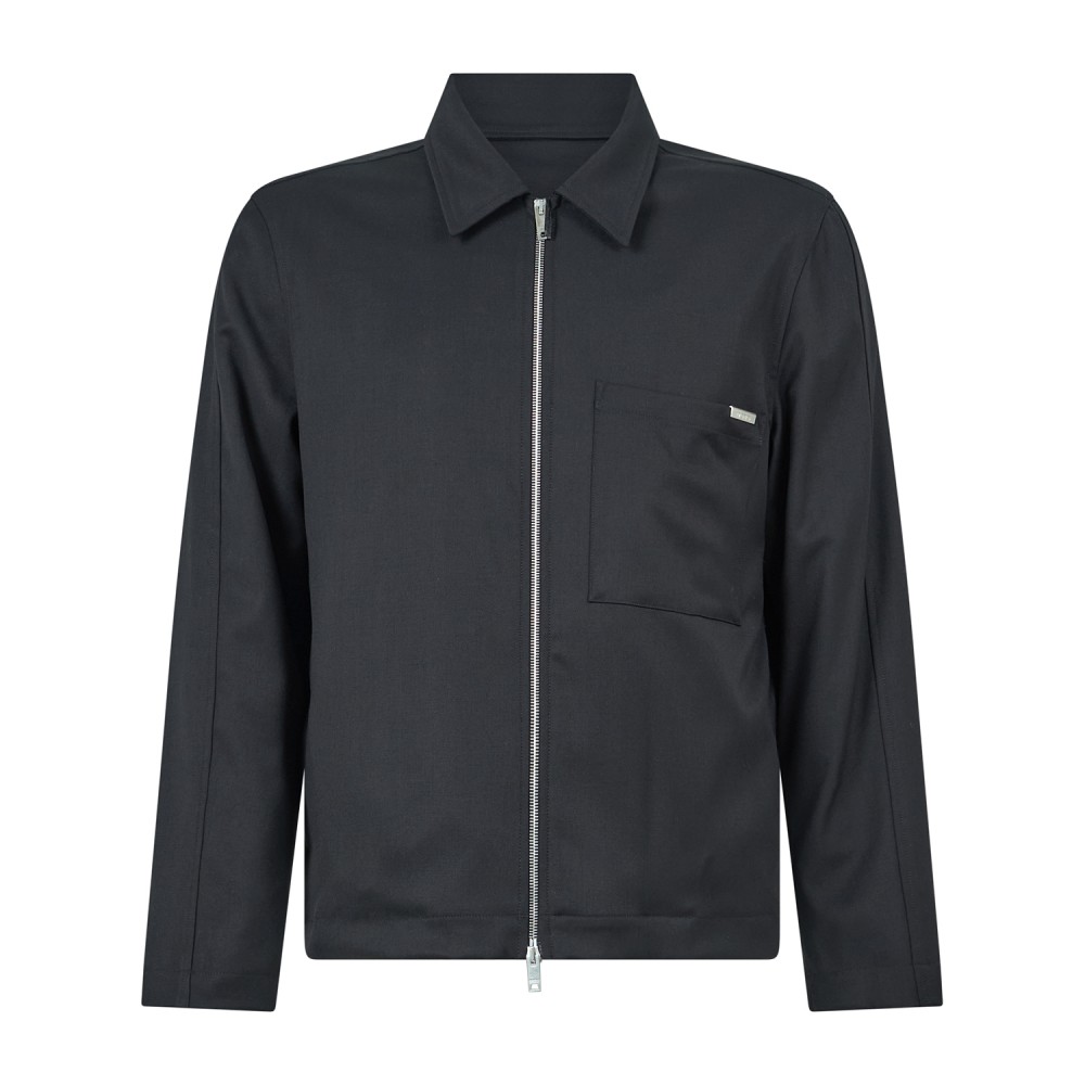 I'm Brian - Giacca overshirt nera con taschino applicato per uomo | giu3870 nero