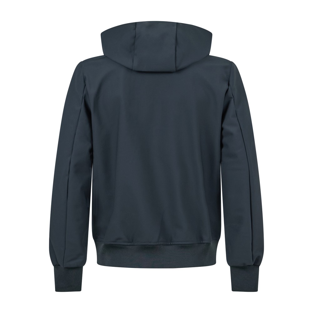 HèSKIMO - Giubbotto nero in tessuto softshell con cappuccio per uomo |