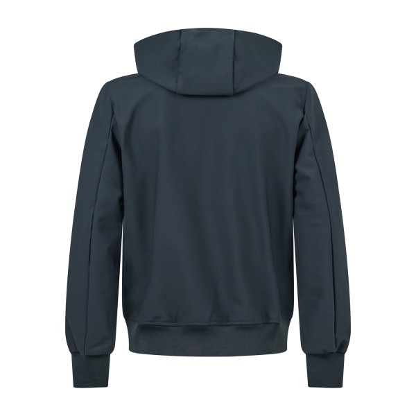 HèSKIMO - Giubbotto nero in tessuto softshell con cappuccio per uomo |