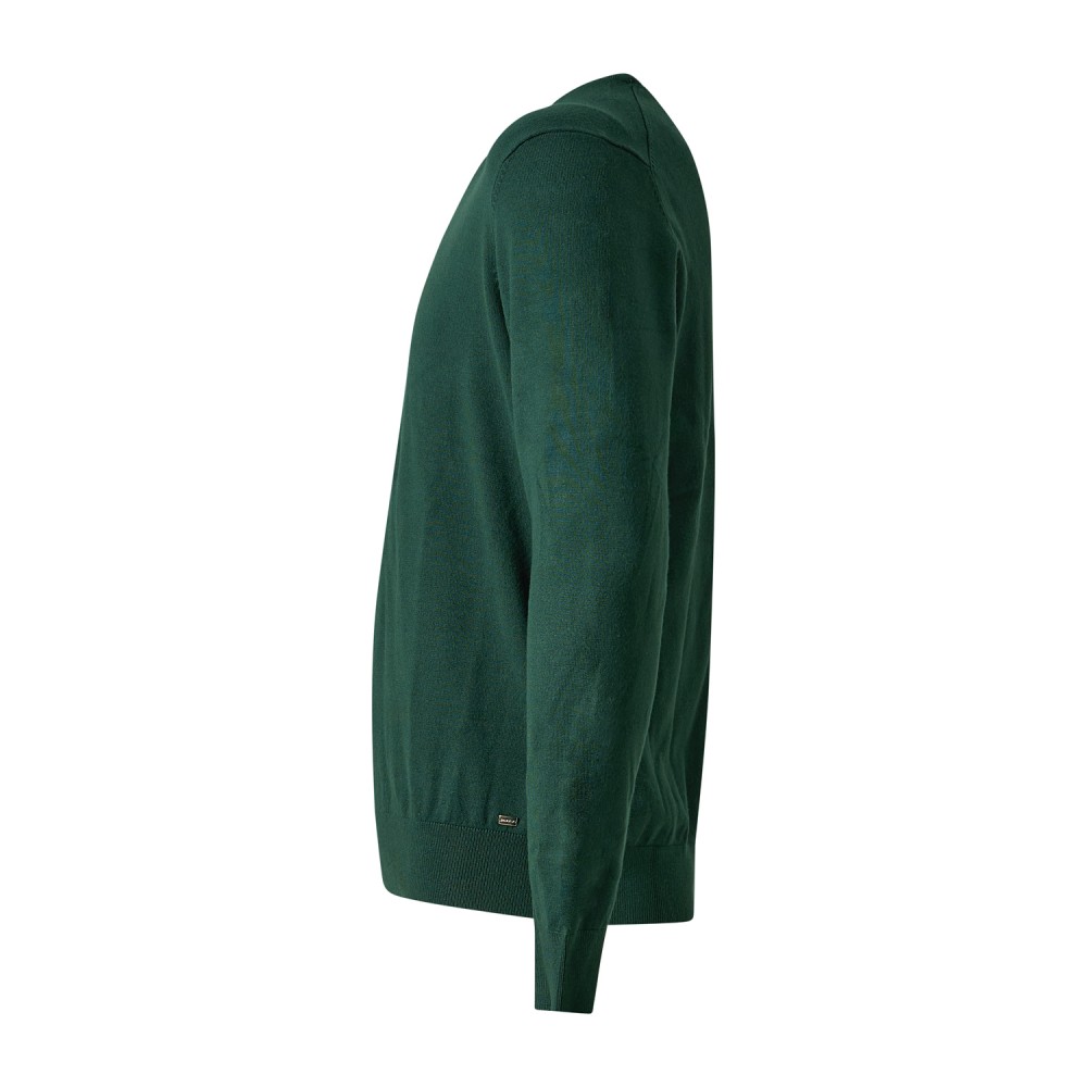 Markup - Maglioncino girocollo verde in viscosa regular fit per uomo | mk20010