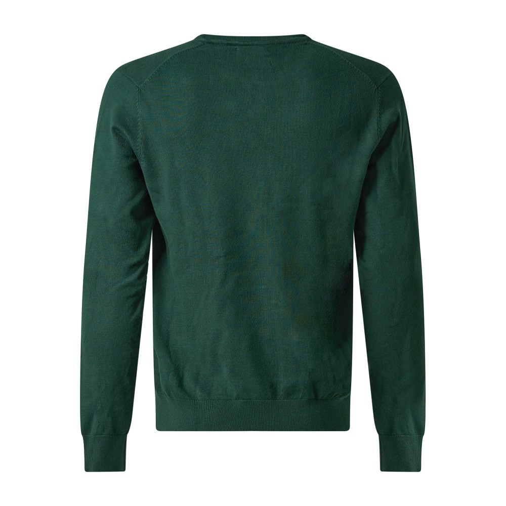 Markup - Maglioncino girocollo verde in viscosa regular fit per uomo | mk20010