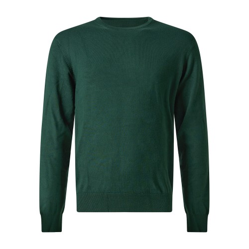 Markup - Maglioncino girocollo verde in viscosa regular fit per uomo | mk20010