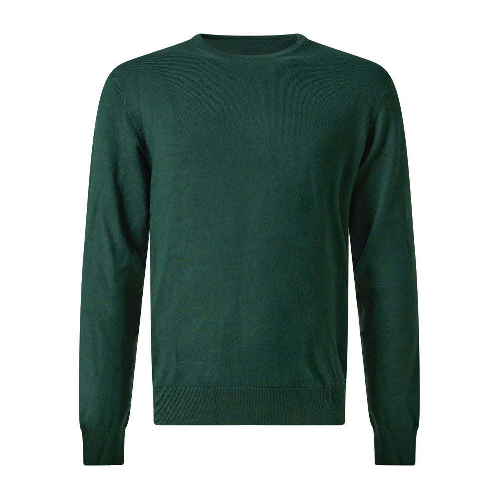 Markup - Maglioncino girocollo verde in viscosa regular fit per uomo | mk20010