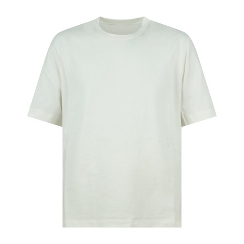 I'm Brian - T-shirt bianca manica corta con patch logo a rilievo sul retro per