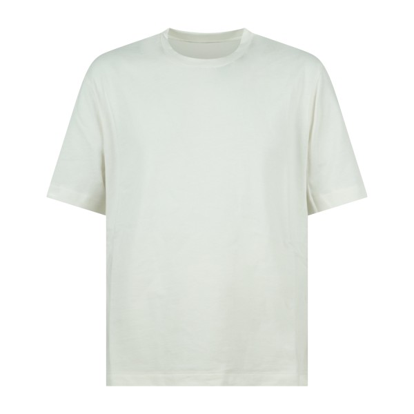 I'm Brian - T-shirt bianca manica corta con patch logo a rilievo sul retro per
