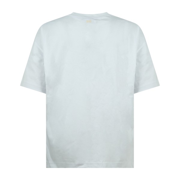 I'm Brian - T-shirt bianca manica corta con patch logo a rilievo sul retro per