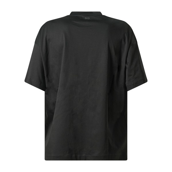 I'm Brian - T-shirt nera manica corta con patch logo a rilievo sul retro per