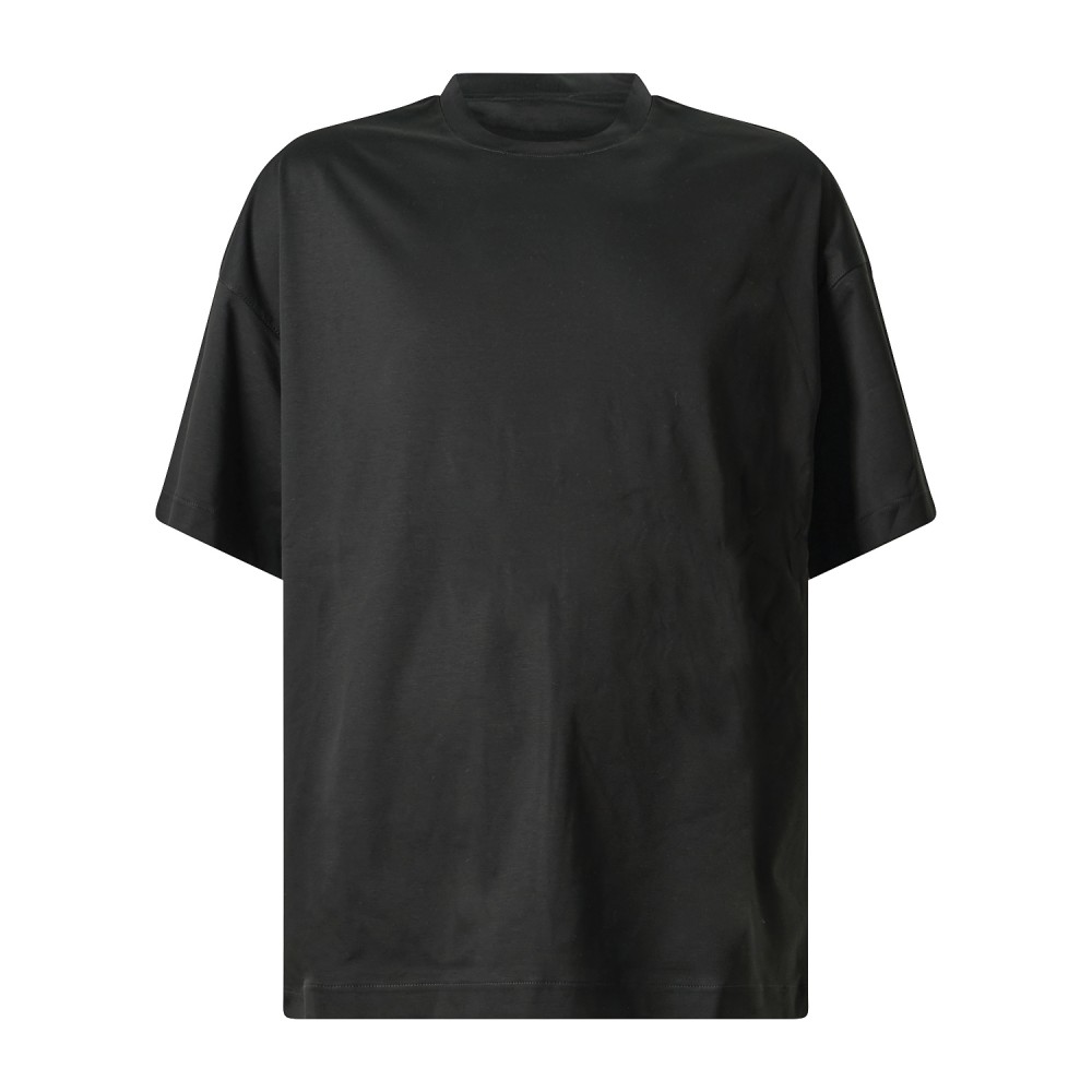 I'm Brian - T-shirt nera manica corta con patch logo a rilievo sul retro per