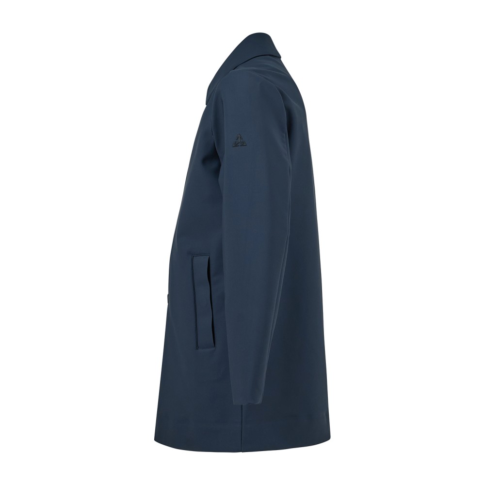 HèSKIMO - Trench blu in tessuto tecnico per uomo | he2440014 blue