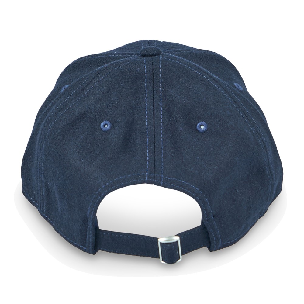 Roy Roger's - Cappello blu con visiera in lana con logo ricamato per uomo |
