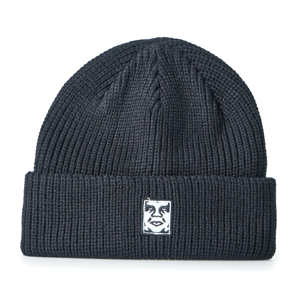 Obey - Cappello Mid Icon Patch nero con patch logo sul fronte per uomo |