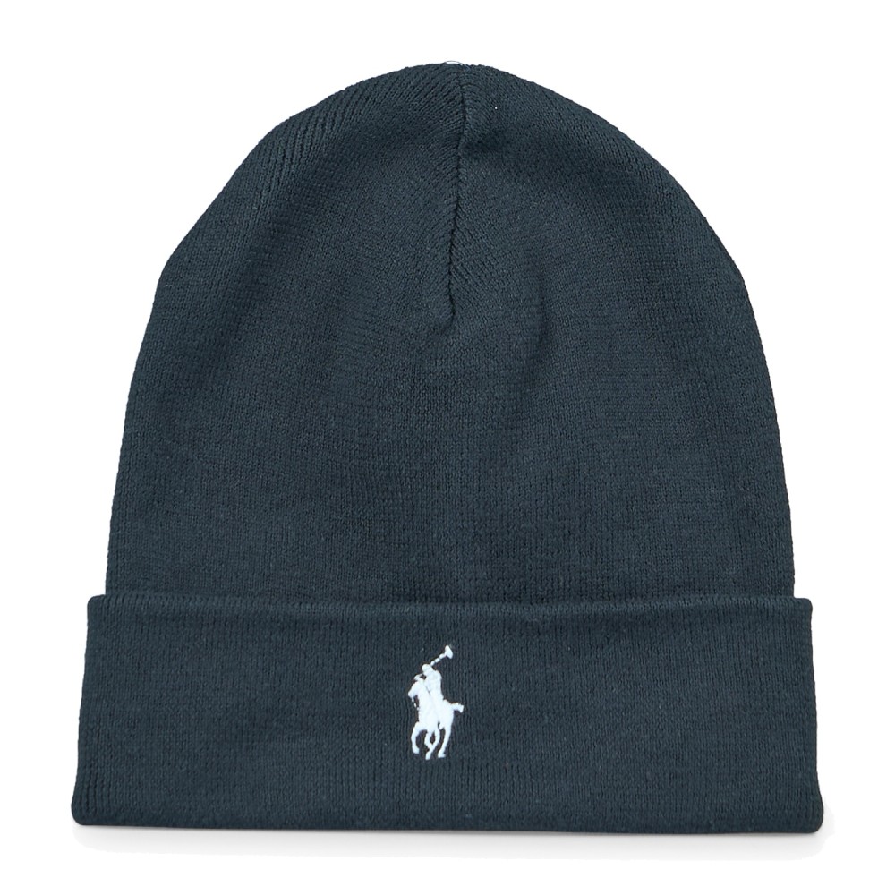 Polo Ralph Lauren - Cappello nero in cotone logo ricamato per uomo | codice
