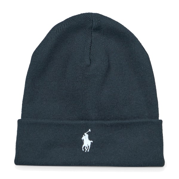Polo Ralph Lauren - Cappello nero in cotone logo ricamato per uomo | codice