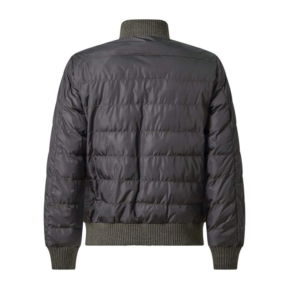 The Jack Leathers - Giubbotto marrone Caleb Mix in suede e nylon per uomo |