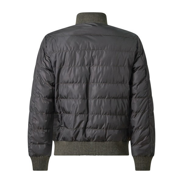 The Jack Leathers - Giubbotto marrone Caleb Mix in suede e nylon per uomo |