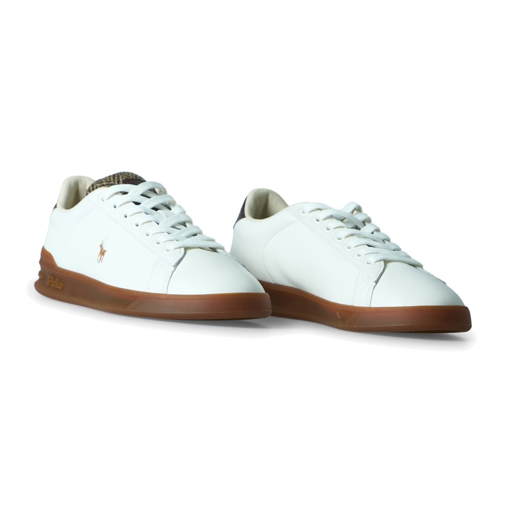 Polo Ralph Lauren - Sneakers Heritage Court II bianca in pelle per uomo |