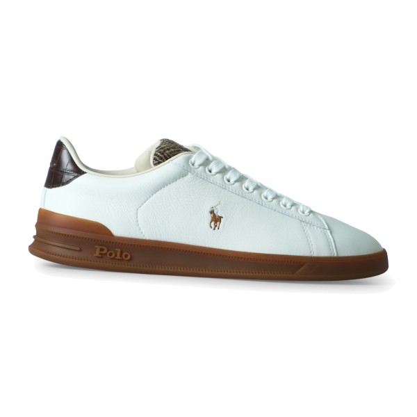 Polo Ralph Lauren - Sneakers Heritage Court II bianca in pelle per uomo |