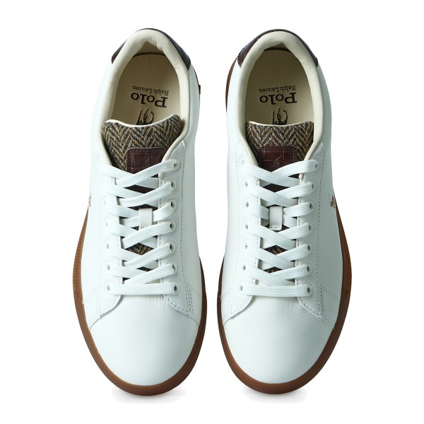 Polo Ralph Lauren - Sneakers Heritage Court II bianca in pelle per uomo |