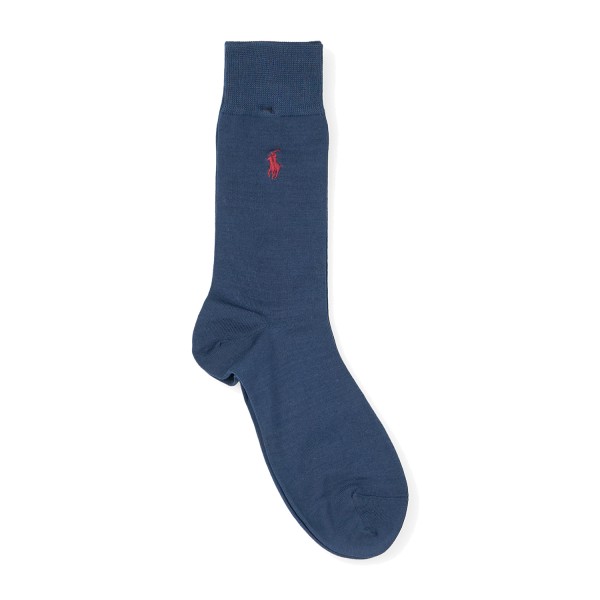 Polo Ralph Lauren - Calze blu in cotone filo di scozia per uomo | 449655210003