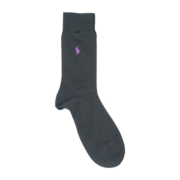 Polo Ralph Lauren - Calze nere in cotone filo di scozia per uomo | 449655210001