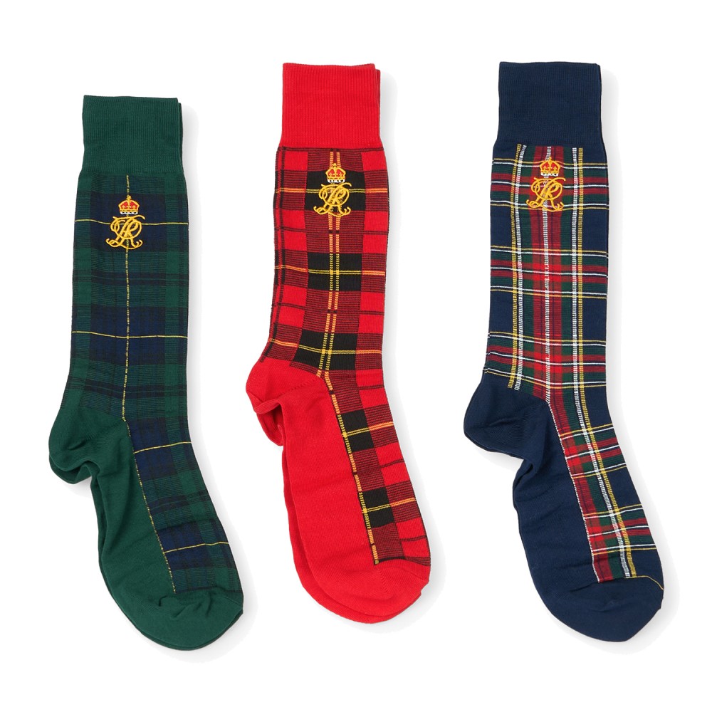 Polo Ralph Lauren - Set di 3 paia di calze multicolore per uomo | 449p22354001