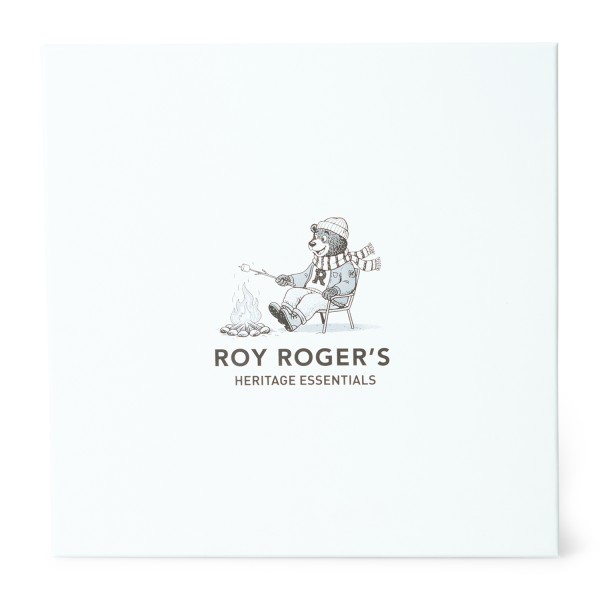 Roy Roger's - Set sciarpa e cappello verde in maglia di lana con stampa logo