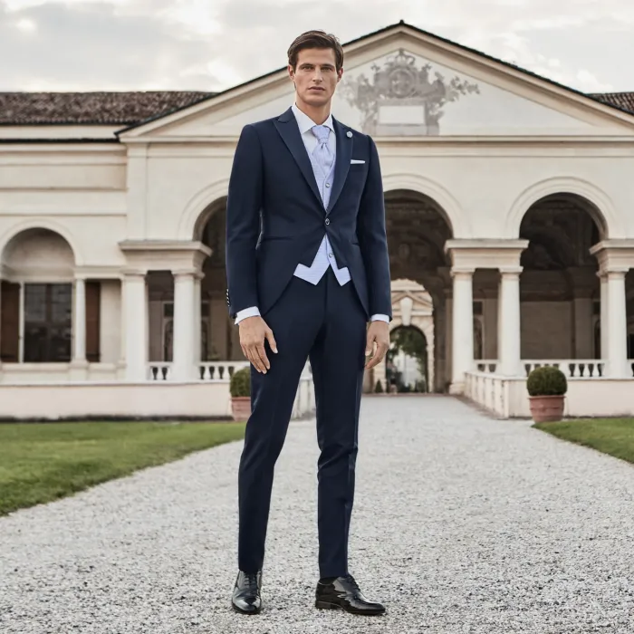 Abito tight nero per uomo MaisonBorracci