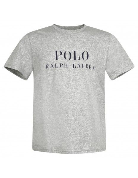 Polo Ralph Lauren - T-shirt grigia con logo stampato sul fronte per uomo |